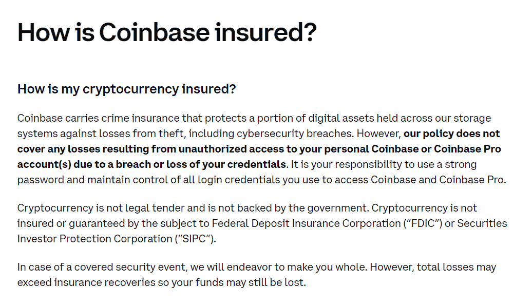 is usd on coinbase fdic insured